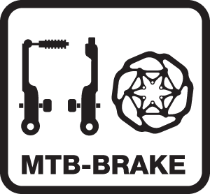MTB Brake - Compatible with cable-actuated braking systems on mountain bicycles.